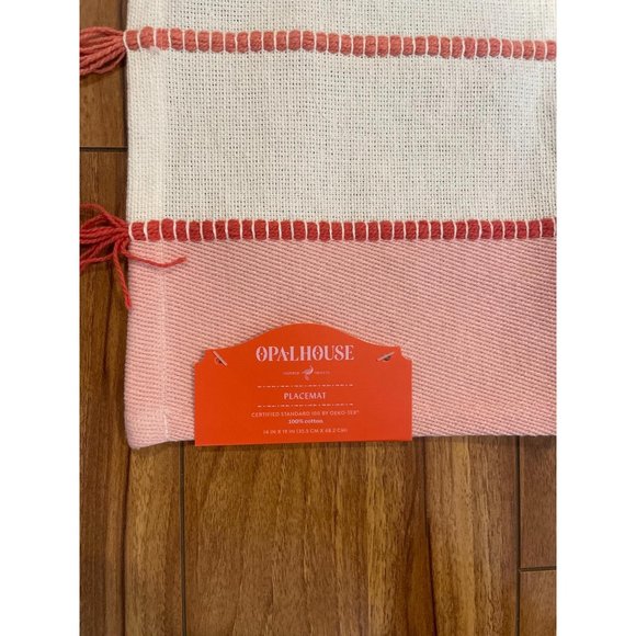 Opalhouse Kitchen Nwt Opalhouse Pink White Red Placemat With Fringe